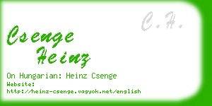 csenge heinz business card